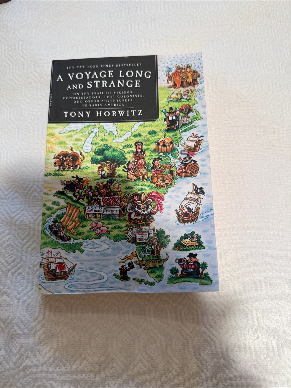 "A Voyage Long and Strange" Paperback - Colorful Illustrated Cover